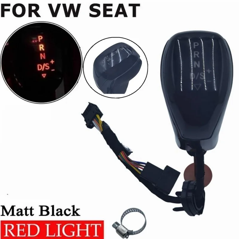 For Car Automatic Electric LED Gear Shift Knob Lever With Wire Fits for VW B8 Mk7 SEAT Leon Mk3 / Octavia Superb 4