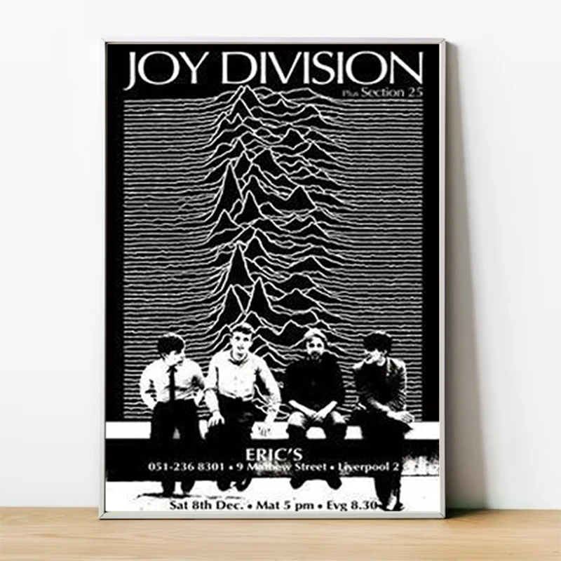 Joy Division Unknown Pleasures Printed Album Cover Poster Decoration Pictures Room Wall Decor Decorative Paintings Painting Home