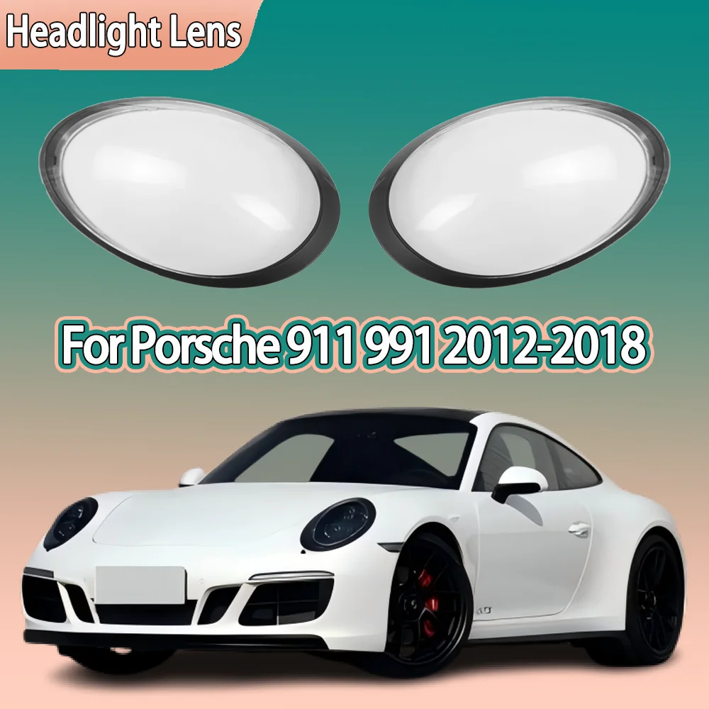 

Headlight Shell For Porsche 911 991 2012 2013 2014 2015 2016 2017 2018 Headlamp Cover Lens Plexiglass Transparent Lampshade