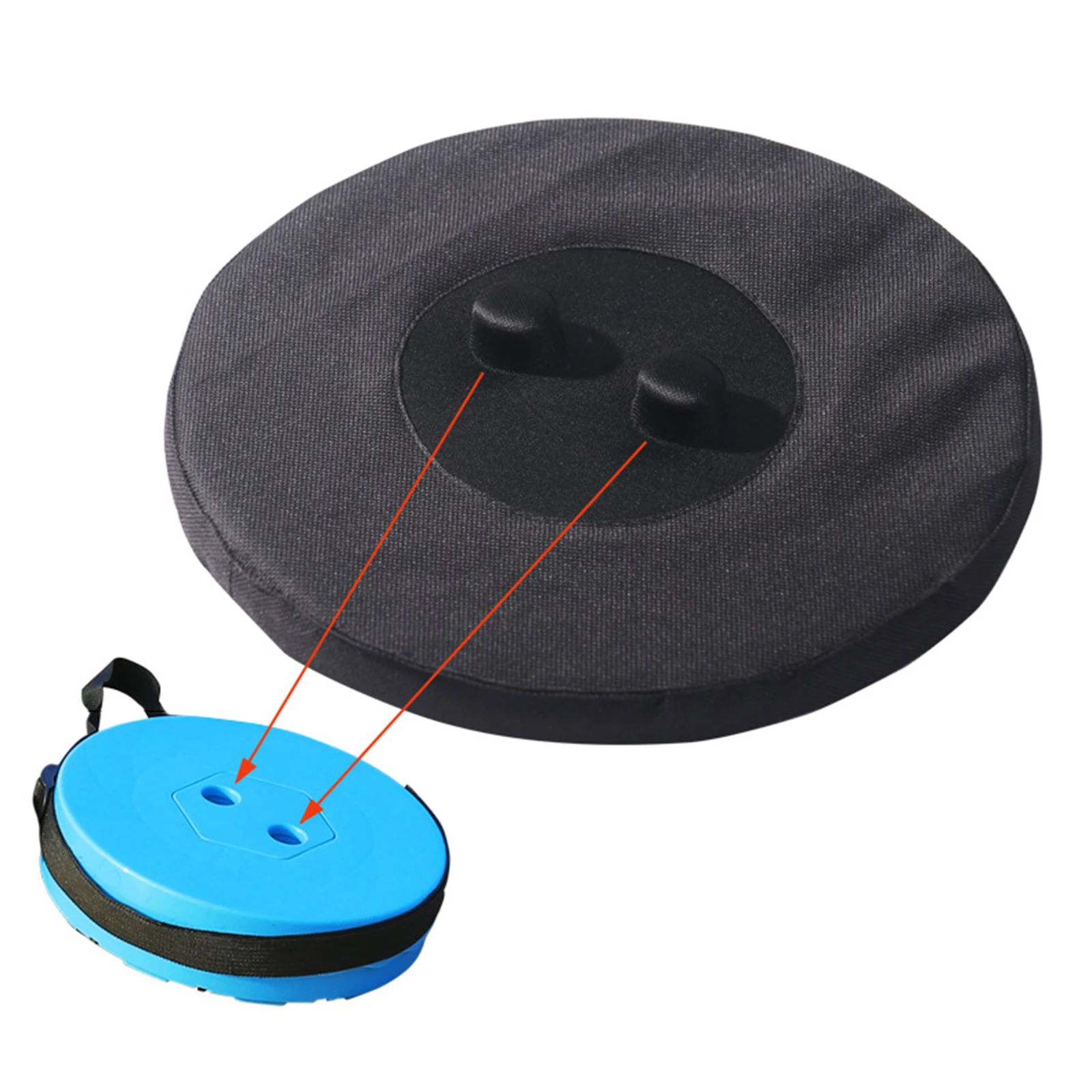 Telescopic Stool Cushion Only Portable Water Resistant Folding Stool Cushion for Indoor Outdoor Backpacking Fishing Travel BBQ