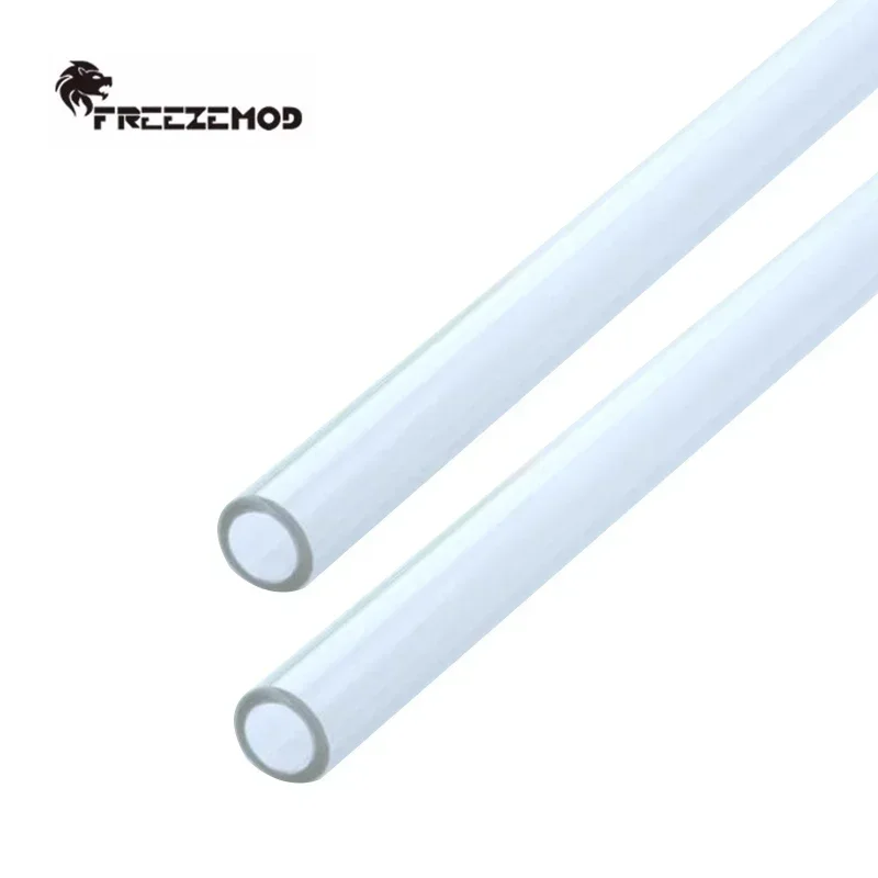 

FREEZEMOD Computer PETG Hard Tube Outer Diameter OD14mm ID10mm Watercooling Tubing, 500mm Red Blue White Transparent, 2Pcs/Pack