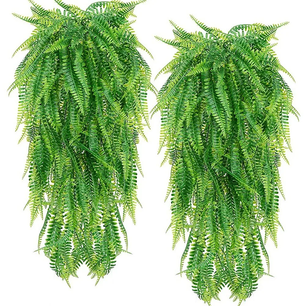 High Quality Practical Artificial Plant Home Decoration Simulation Fern Grass Wall Hanging Flower Green Plastic