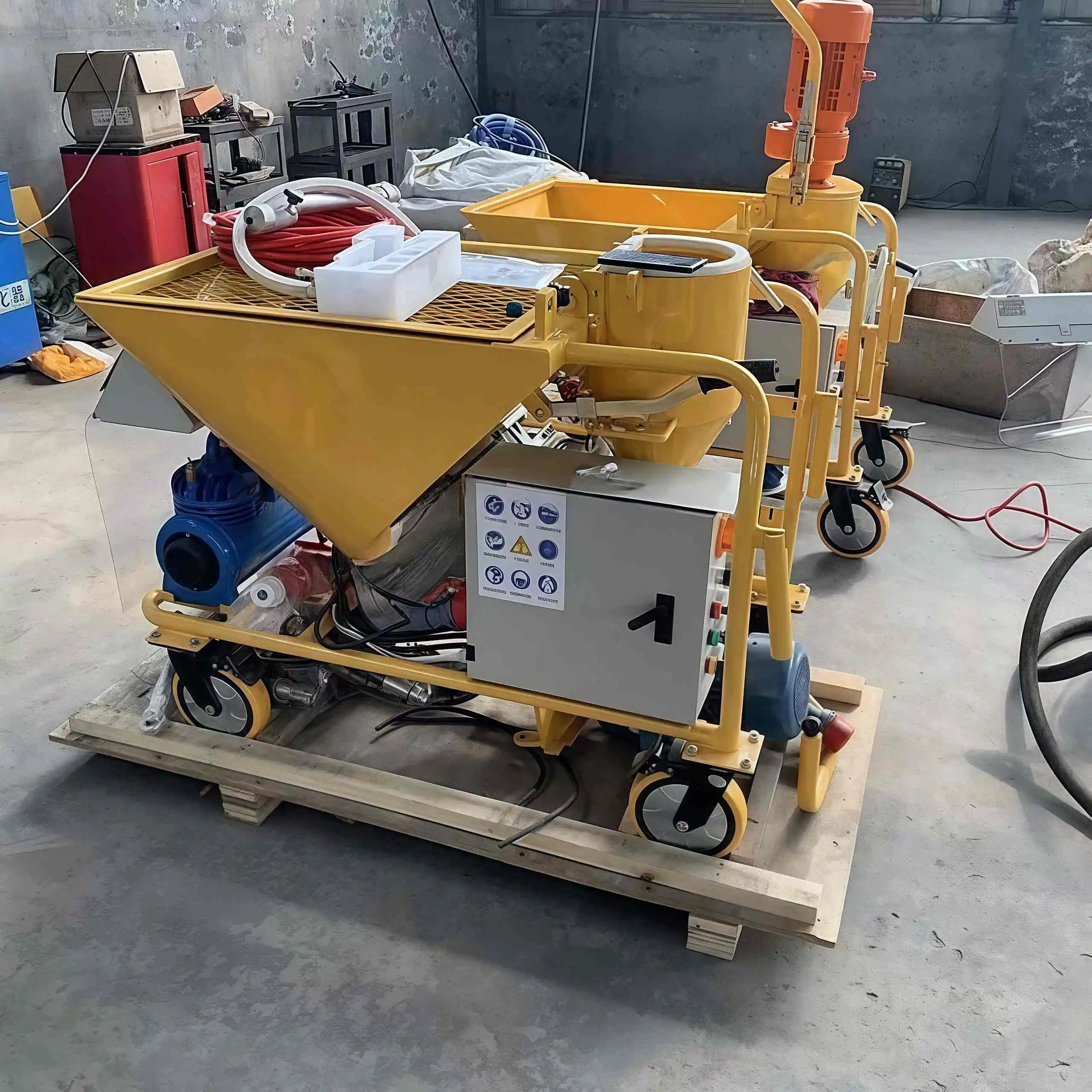 Wall Putty Mortar Cement Gypsum  Spraying Machine