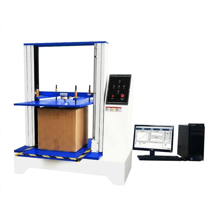 Computerized BCT Box Compression Test Machine for Corrugated Carton Stacking Strength Testing