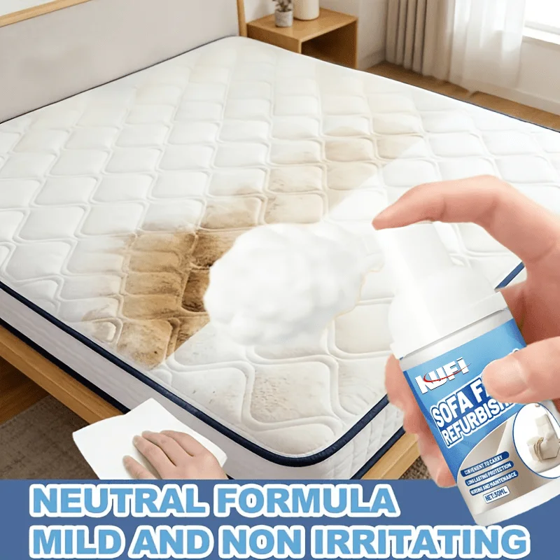 Upgraded Water‑Free Fabric Foam: great performance, quickly revives curtains, sofas, mattresses & clothes