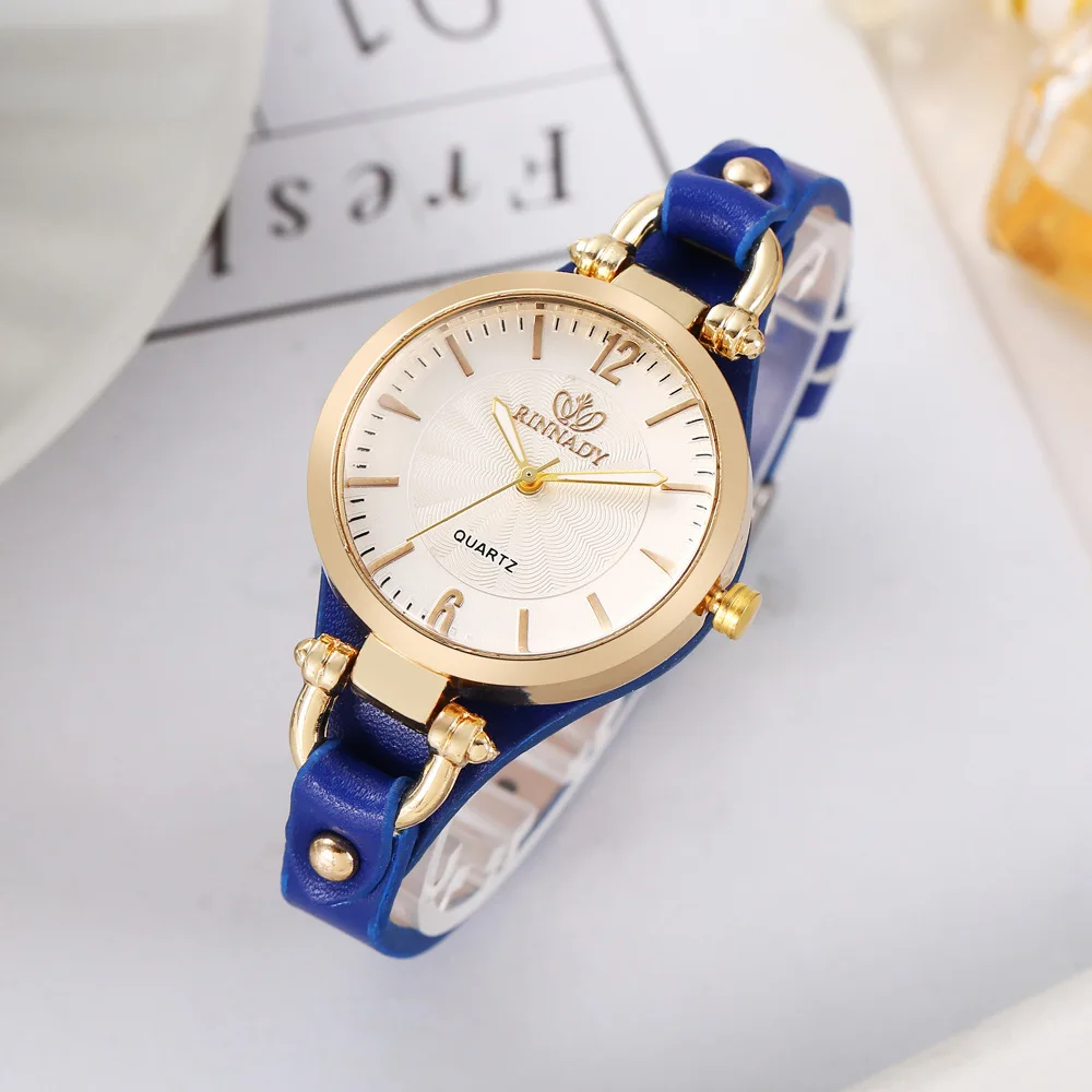 Women\'s Fashionable Minimalist Luxurious Quartz Watch Leather Dial