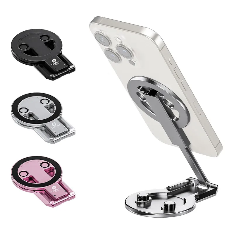 Leofoto PM-05 البث المباشر للتصوير الفوتوغرافي مكتب السيارة جبل MagSafe المغناطيسي جبل معدني قابل للطي متعدد الوظائف دعم يده #1