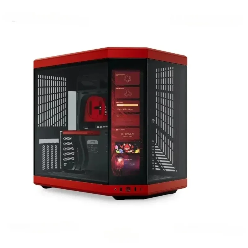 

inventoryNew Y70 Touch Dual Chamber ATX Mid Tower Modern Aesthetic Case with Integrated 4K LCD Touchscreen