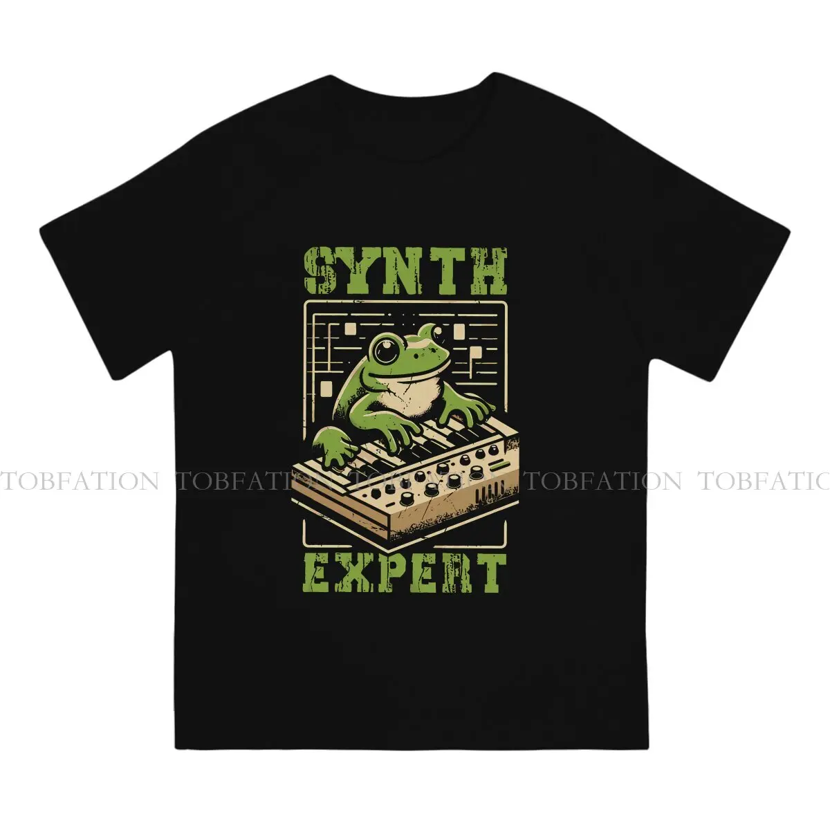 Frog Man TShirt Synth Expert Dj Frog Individuality T Shirt 100% Cotton Graphic Sweatshirts Hipster