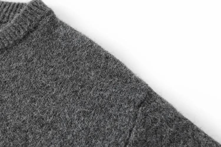 Neu eingetroffener Strickpullover Vintage Herren Frühling Herbst Strickjacke Herren Pullover Mäntel Einfarbige Herrenbekleidung Oberbekleidung 3XL – Detail 9