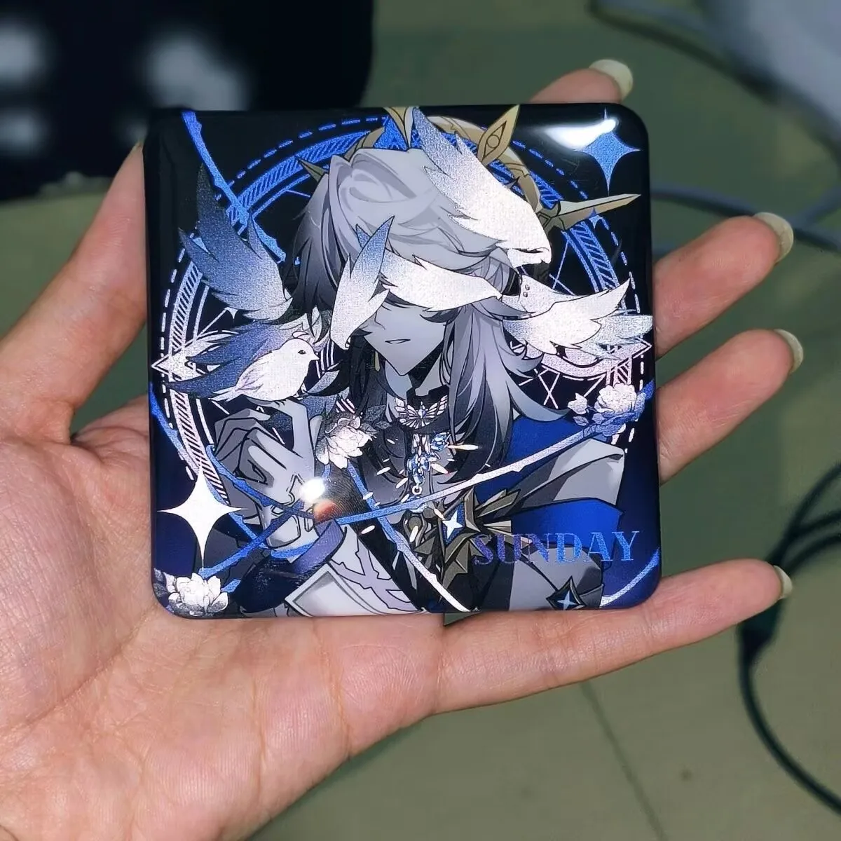 "سكك الحديدية المكسورة"، منتج محيطي مصنوع من مروحة، أرز هدية لشرب القمر من الذهب الرملي Sunday Blade Portio