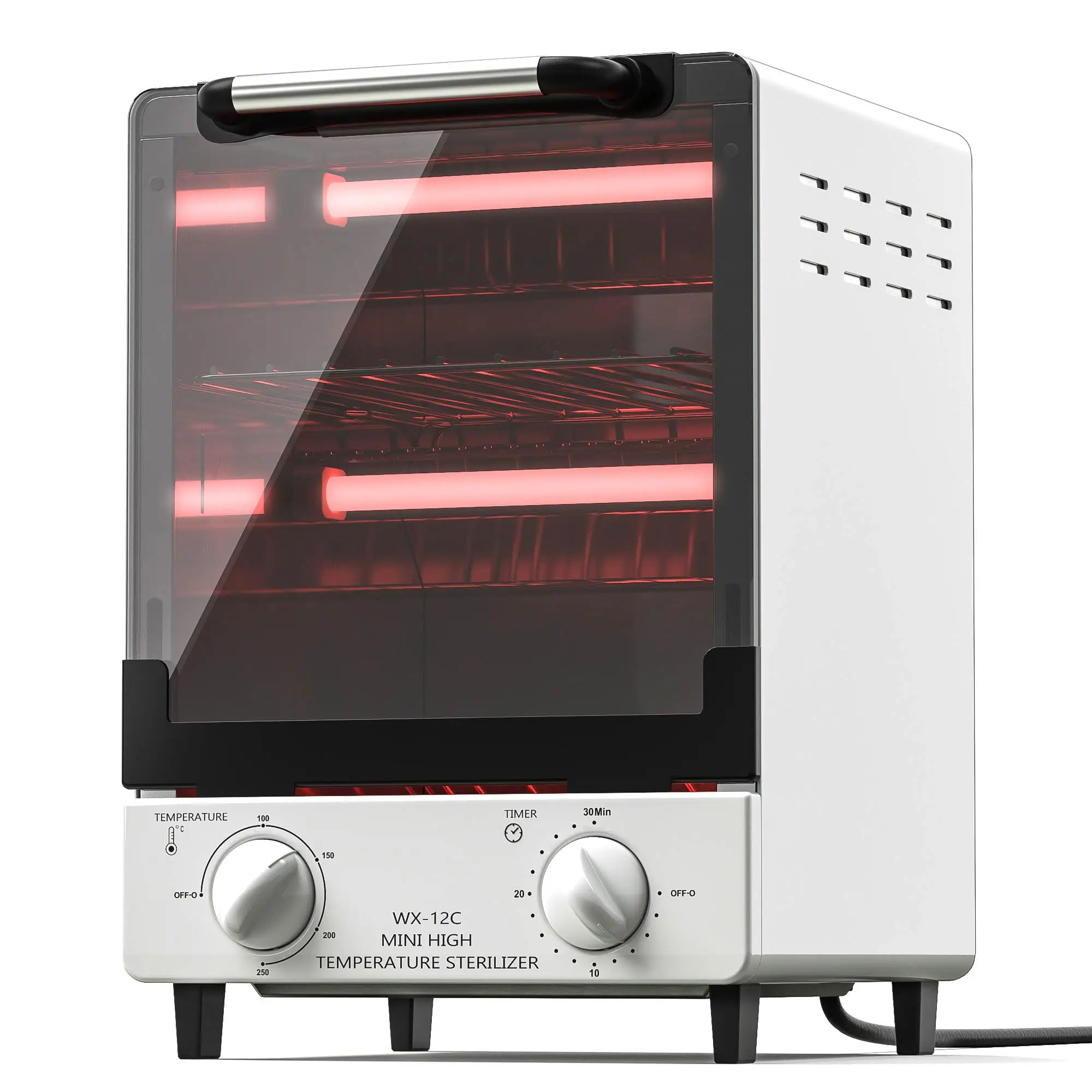 LINMANDA Caja de limpieza de alta temperatura, máquina esterilizadora de herramientas para uñas de gran capacidad, gabinete desinfectante para peluquero, caja para herramientas de belleza