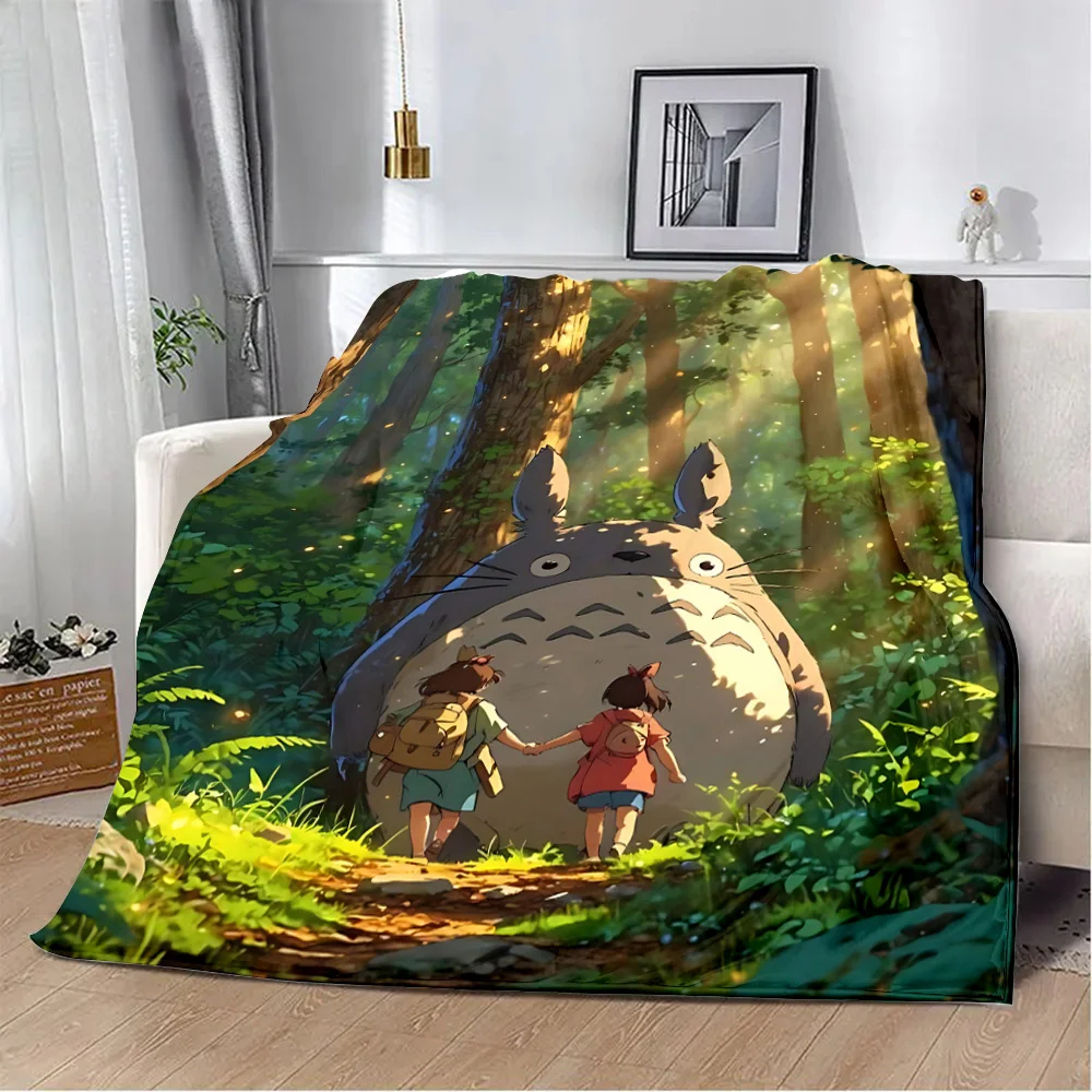 Heiße Anime Cartoon bedruckte Decke Picknick decken warme Decke weiche und bequeme Decke-T-Totoros Home Travel Geburtstags geschenk