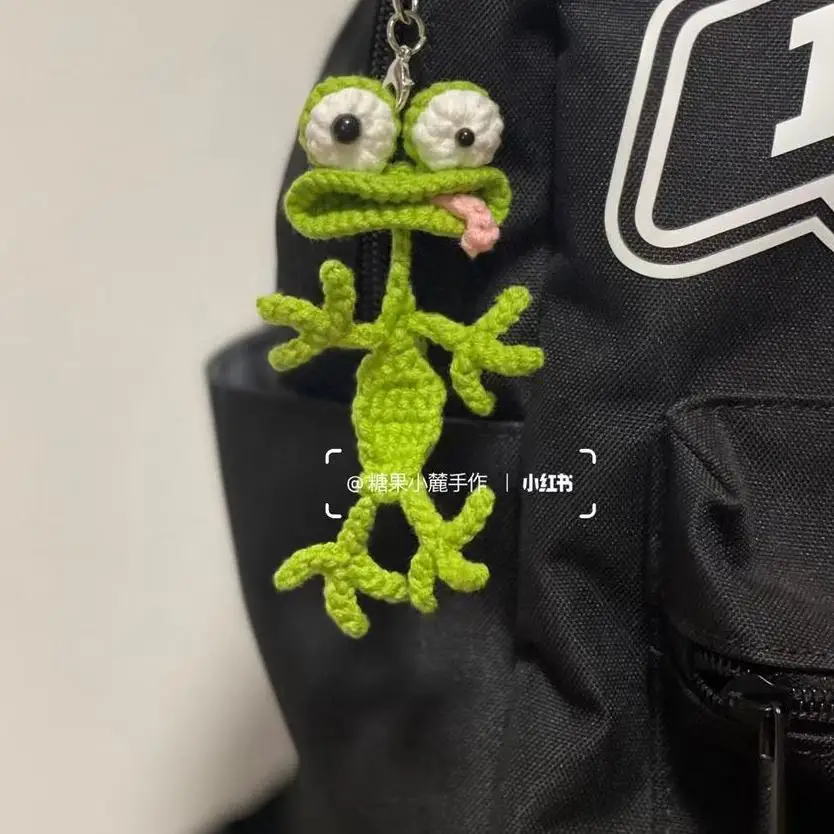 لطيف الأخضر الضفدع المفاتيح جميل الحيوان كيرينغ حقيبة يد قلادة سحر مفتاح السيارة اكسسوارات للفتيات مجوهرات هدية