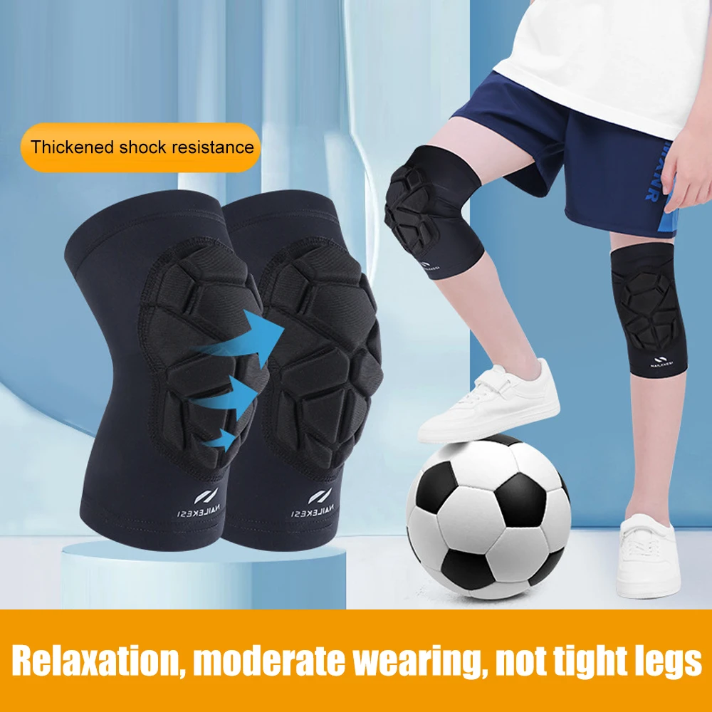 1 قطعة منصات الركبة المصارعة للأطفال الشباب الكبار ، كم ضغط الركبة لكرة السلة الكرة الطائرة كرة القدم ، منصات الركبة قصيرة الأكمام