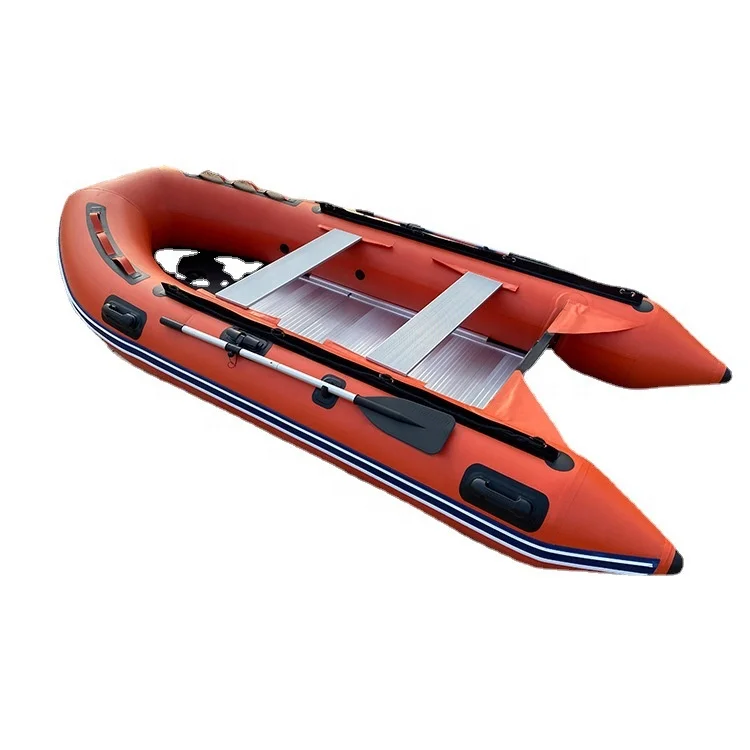 0.9mm PVC Inflatable Boat 3.8m Foldable Rowing Boat