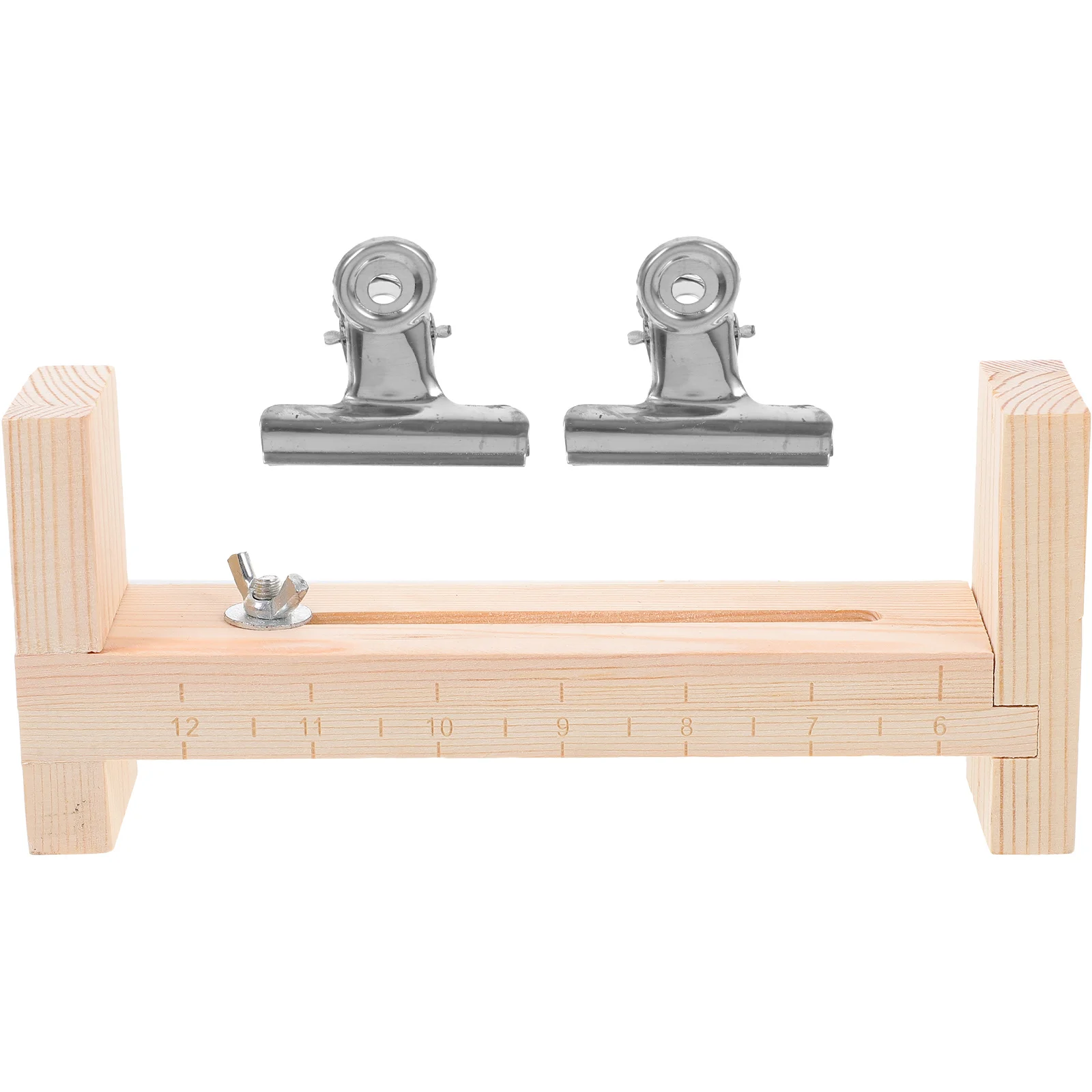 

1Set 23x5cm Braiding Tool Kit for Lanyards and Bracelets Weaving DIY Metal Craft with Adjustable Distance Slider Function