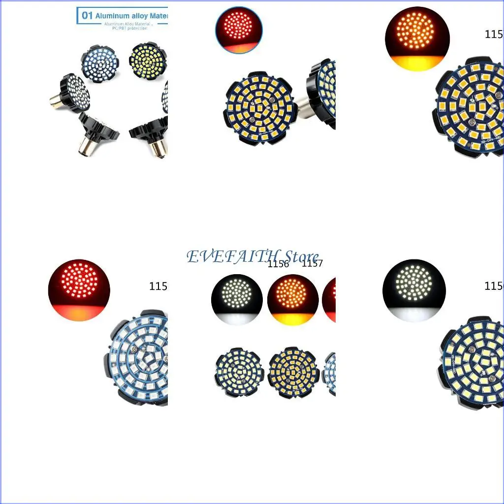 

124B 1156 1157 Motorcycle Turn Signals Bulb Indicators Blinkers Lights Vintage Light