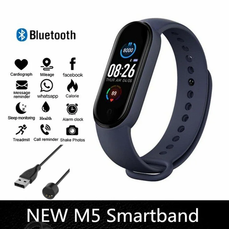 Smartband-Uhrwerk, Schrittzählung, Bluetooth, synchrone Telefoneinformationen, Smartwatch für Männer, Frauen, Studenten, 2025, neu