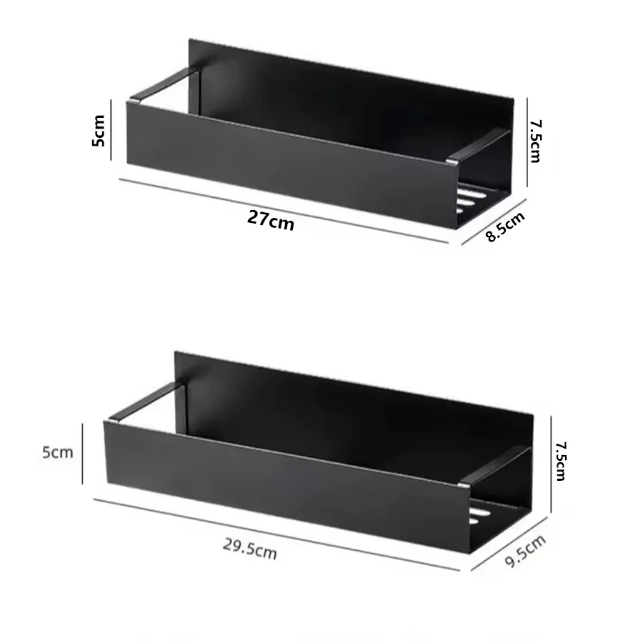 Magnetische organizer, geen boren nodig, ruimtebesparend opbergrek, roestvrij staal, magnetisch koelkastrek, magnetisch rek voor kruiden en kleine spullen