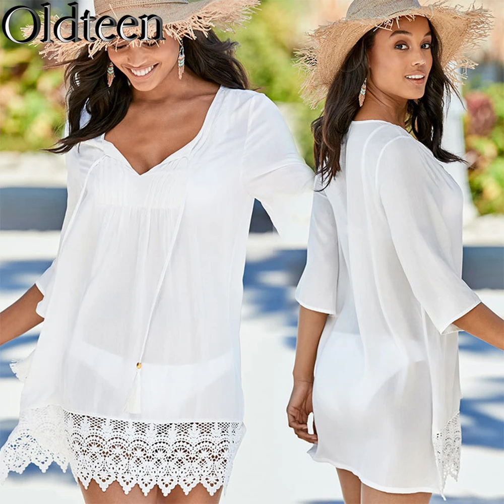 Hot Selling Zomer In Europa En Amerika Aan Zee Korte Rok Cover-Up Straat Casual Bescherming Tegen De Zon Badpak Cover Up