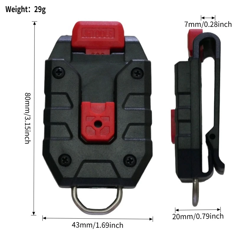 NEUES Universal-Maßband Schnell hängender Gürtelclip für Tajima Milwaukee Digitales Maßband Laser Man Geschenk