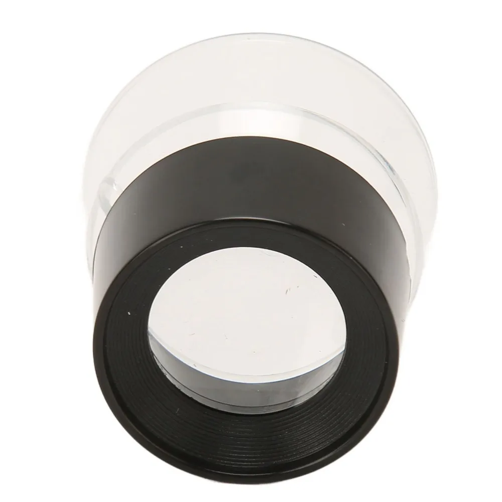 Portable Black Stand Magnifier 50*48mm Plastic Cylinder Magnifier Pocket Magnifier for 10X For Plant Observation