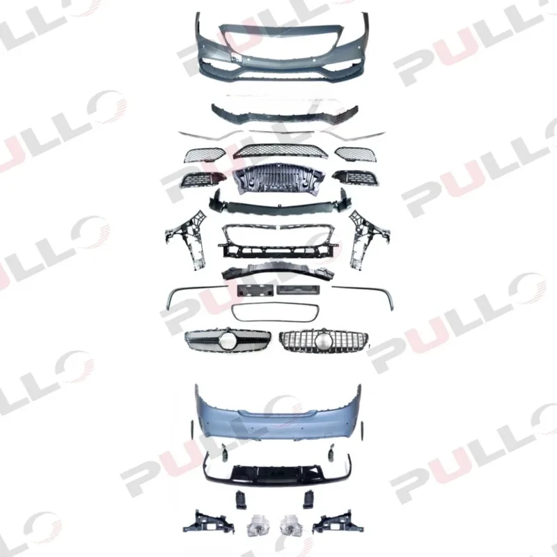 

STLFSuitable CLS Class W218 2011-2014 Upgrade to CLS63 s Model Contain Front and Rear Bumper with Grille and Tail Throat