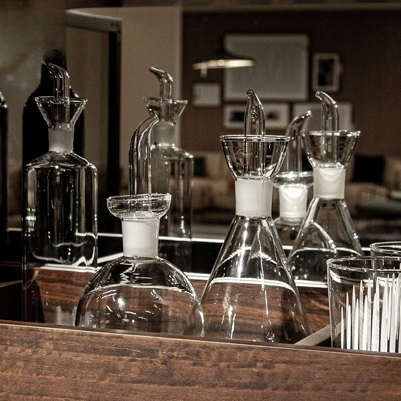 High borosilicate oil pot, set of three pieces, with lid and high temperature resistance