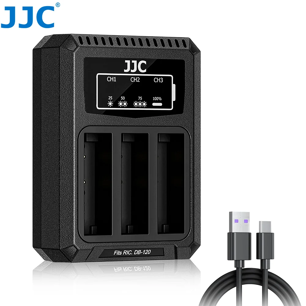 JJC DB-120 Battery Charger BJ-12 for Ricoh GR IV GRIV GR4 GR IV