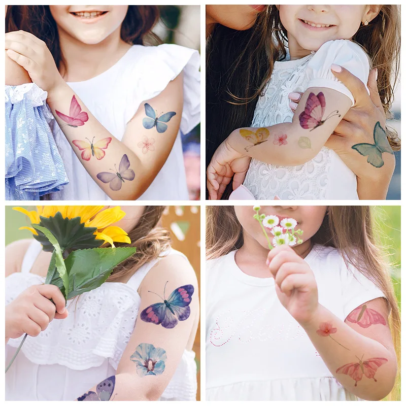 Tattoos for Children Butterfly Temporary Tattoos for Man New Tattoo Temporary Waterproof for Kids Woman Waterproof Tattoo