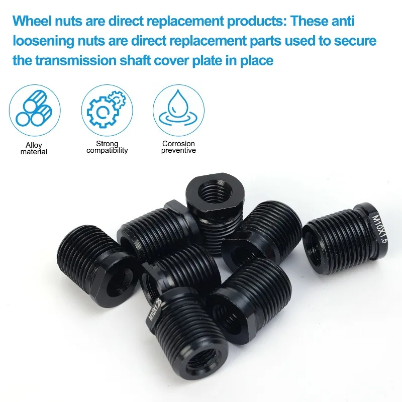 1/5PCS Adapter gałki zmiany biegów Konwerter żeński gwintowany aluminiowy adapter gałki zmiany biegów Części do tuningu samochodów Adapter uchwytu dla m8 m10 — zdjęcie 7
