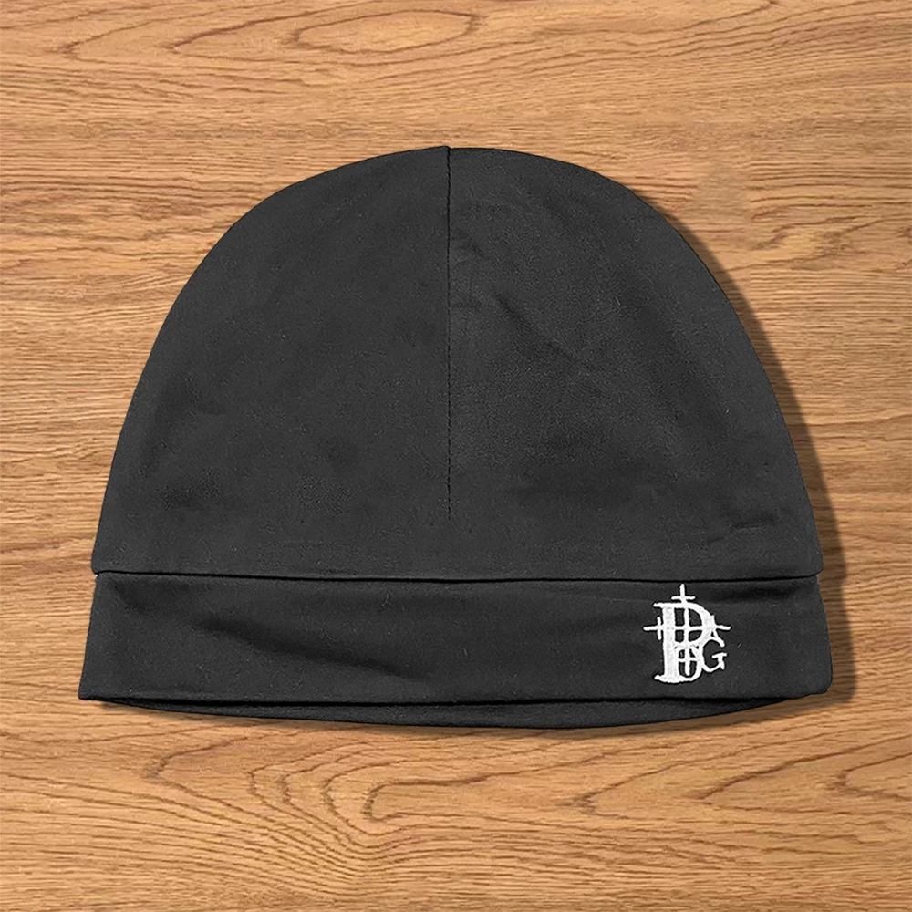 Abstract Pattern Letter Embroidery Pullover Hat Personalized Handsome Headwear Decoration