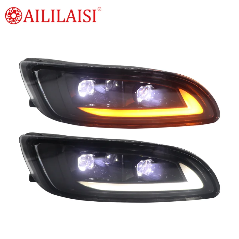 Aililaisi Bi LED Projector Fog Lamp H11 Universal for Lexus RX300 RX330 RX350 RX400 Harrier Daytime Running Lights Turn Signal