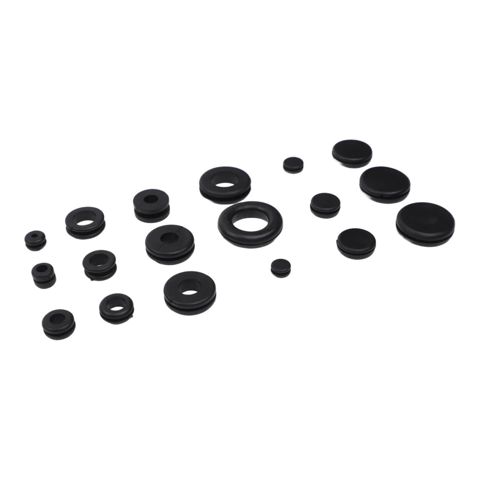 Rubber Gasket Fastener Kit 125pcs for Car for Air Conditioning System with Retaining Rings for Repair and Replacement
