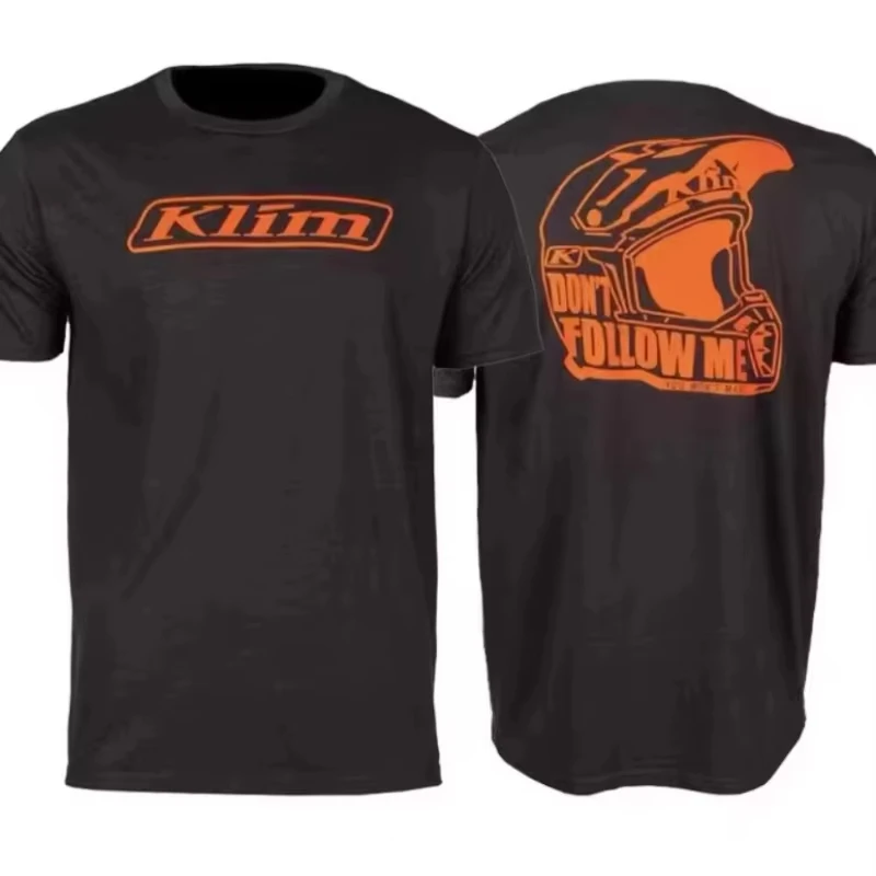 2026 New Motorcycle printed T-shirt is suitable for loose and casual short-sleeved men's and women's sportswear suitable for - view 2