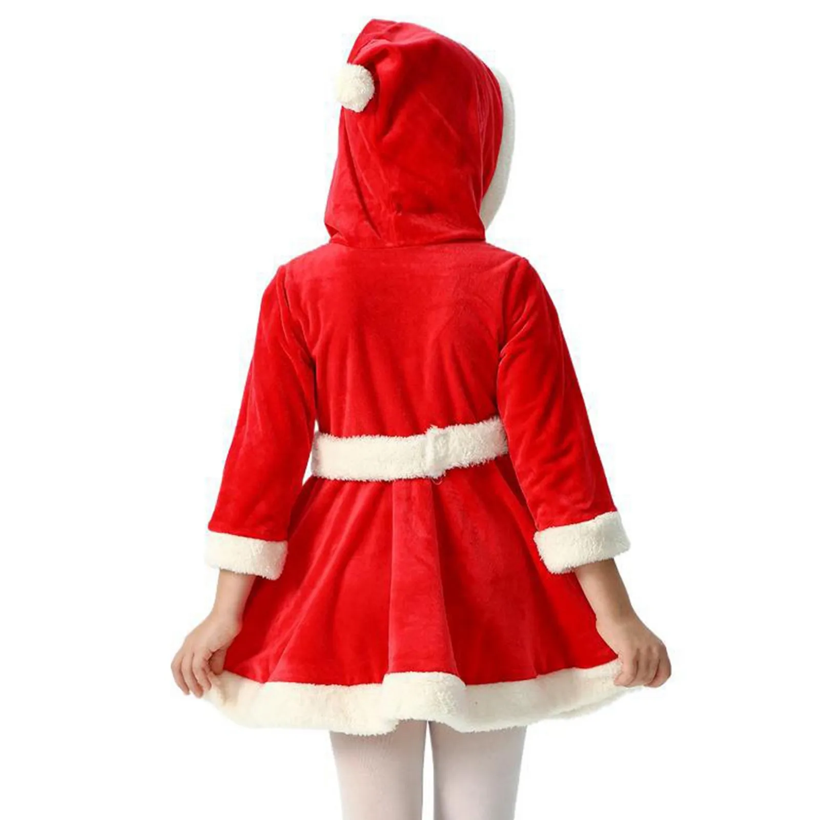 Abito da renna natalizio per festival per bambini Costume cosplay per feste cosplay Abito invernale con cappuccio per ragazza a maniche lunghe per la stagione natalizia