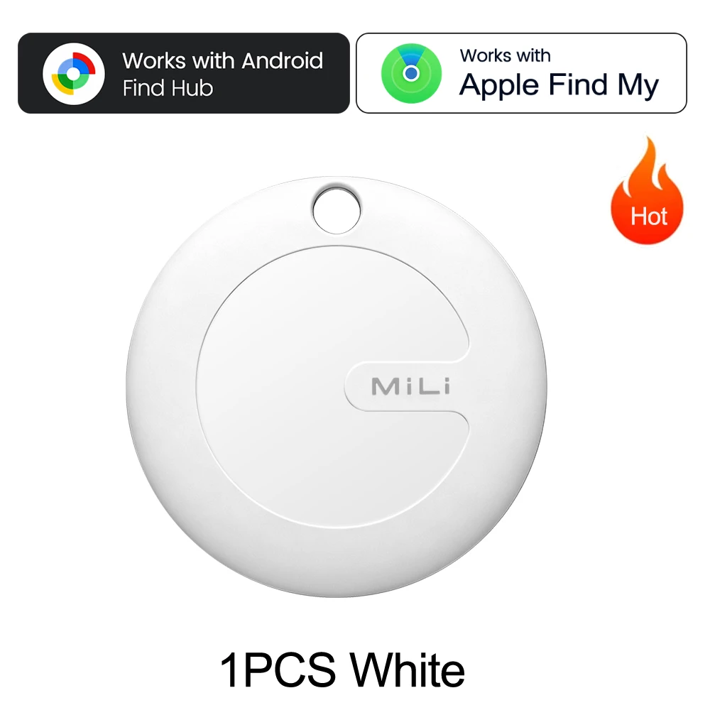 MiLi MiTag Smart Locatie Tag 1-4 Stuks Dual System Bluetooth GPS Tracker Locator Sleutelzoeker Werkt Met IOS & Google Find Hub App