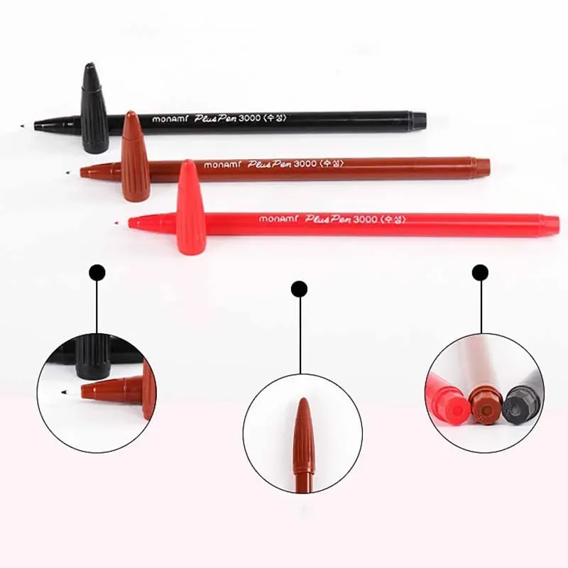 Crayon de tatouage étanche pour sourcils et lèvres, 2 pièces, noir, marron, rouge, Microblading, marqueur cutané chirurgical, fournitures de tatouage Permanent