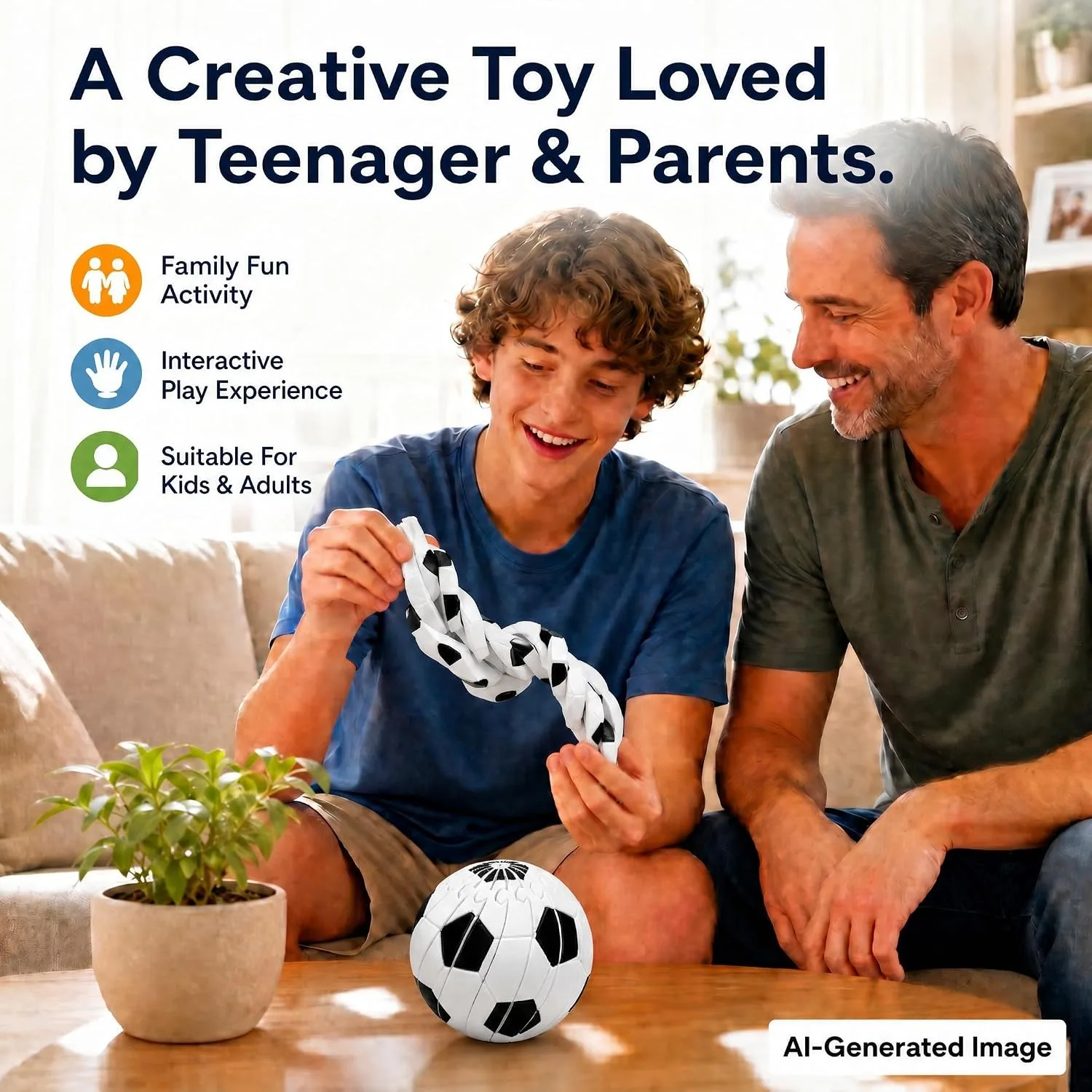 Sports Ball Fidget Toy,Baseball 3D Printed Transformable Sphere,Rotating Desk Fidget Toy for Stress Relief Office Home Travel