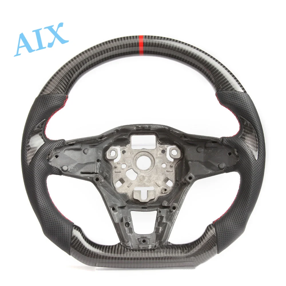 

Carbon Fiber & Leather Performance Steering Wheel - Compatible with VW Golf 8 GTI/R Models