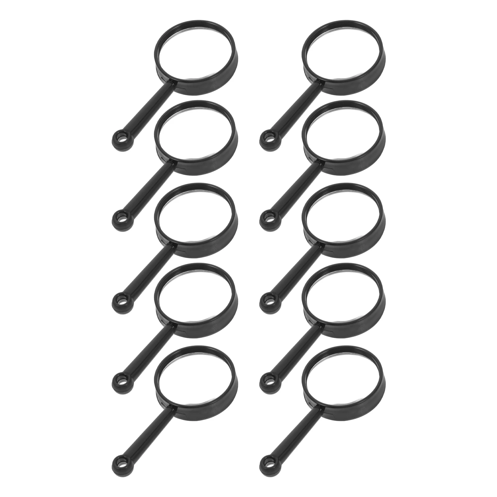 

10PCS H held Magnifying Glass High Power Portable Solder Magnifier Jewelry Glasses Frameless for Reading Coins Man