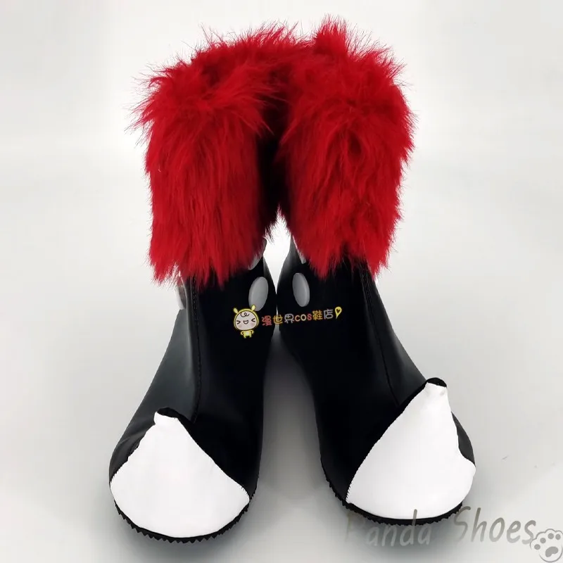 Bungo Stray Dogs Nikolai Gogol Cosplay Shoes Anime Game Cos Furry Boots BSD Cosplay Costume Prop Shoes for Con Halloween Party