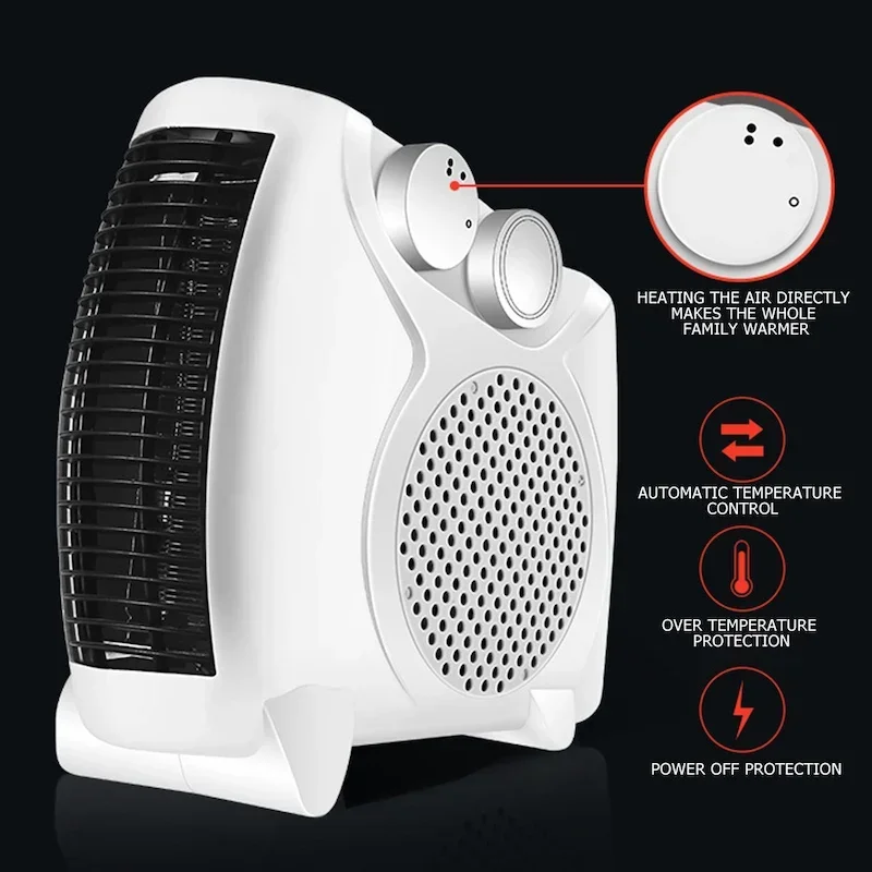 Portable Electric Heater Desktop Heater Machine Heater Low Power Consumption Winter Heating Suitable for Home Bedroom Office