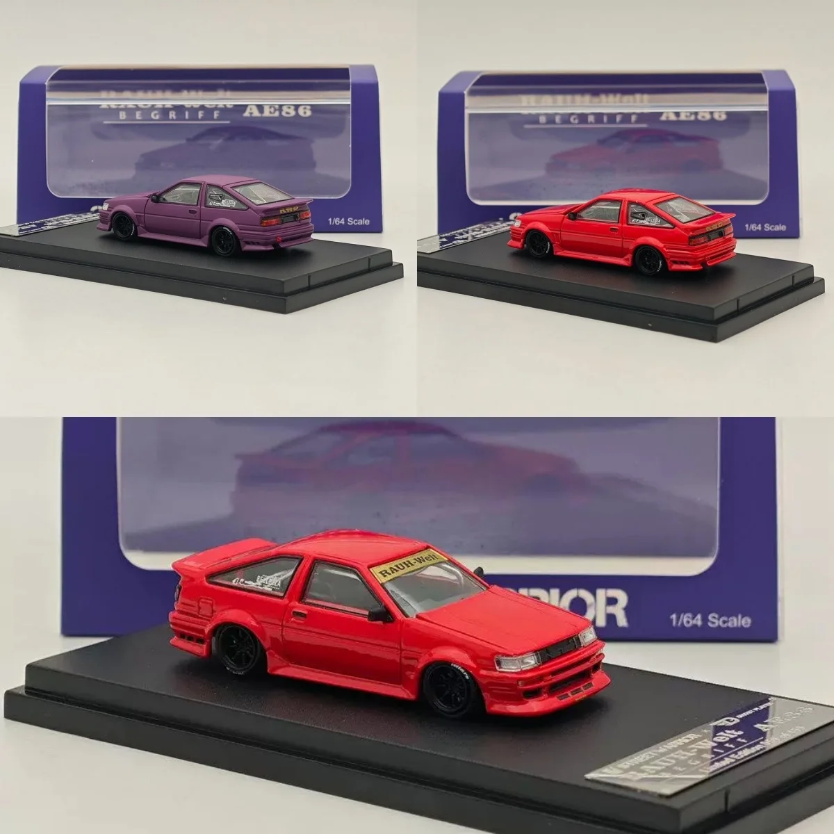 

StreetWeapon 1:64 wide-body RWB retrofit AE86 simulation alloy model