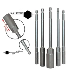 1PC Length 150mm Hexagon Nut Driver Drill Bit Adapter Socket Wrench Extension Sleeve Adapter For Electric Screwdriver Handle