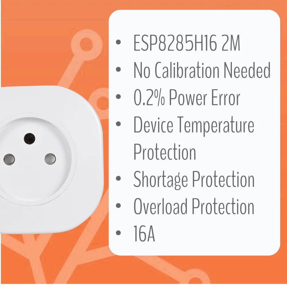 IoTorero 2 PACK Tasmota MQTT ESP8285 Israel Plug Monitoreo del consumo 16A Funciona con el asistente doméstico