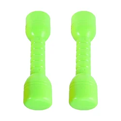 2 Pcs Dumbells Dumbbells Children's Small Barbells for Kindergarten Plastic Sports 2000X500X500CM Kids Exercise Green