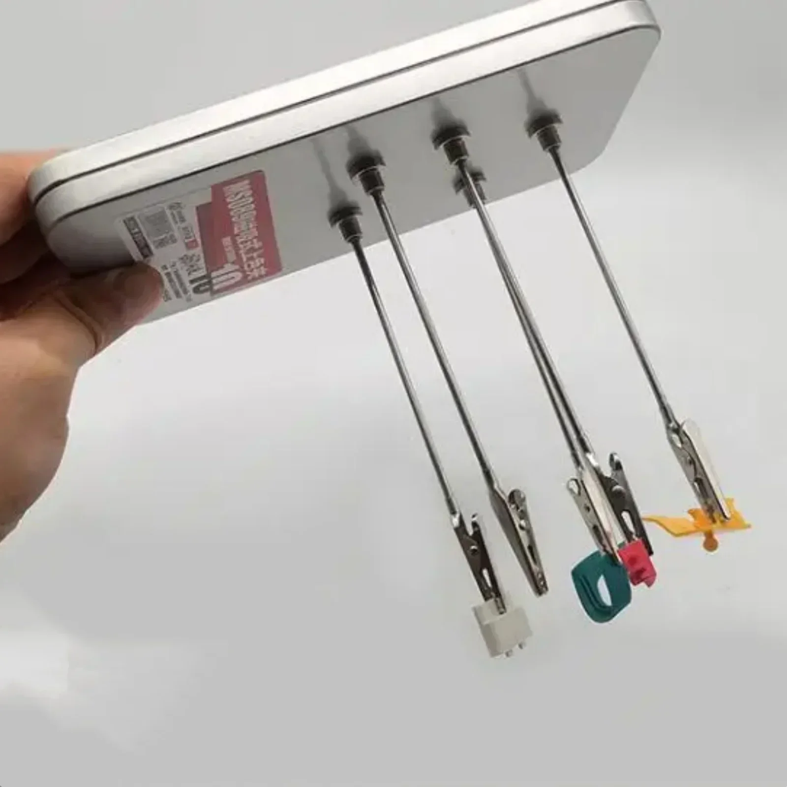 MSWZ MS089 MS095 Model Metal Magnetic Spraying Clamps Clip with Storage Box Model Painting Tools for Military Model DIY Tool Set