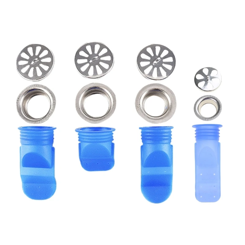 Silicone Bathroom Washing Machine Filter Floor Drain Filter Stop Smells & Leaks Dropsale